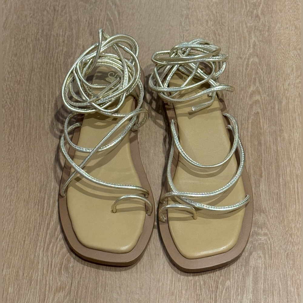 Women’s Gold Seychelles Lace-up Sandal